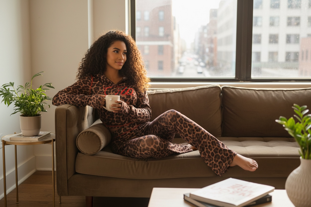 TREND Leopard Print Track Set