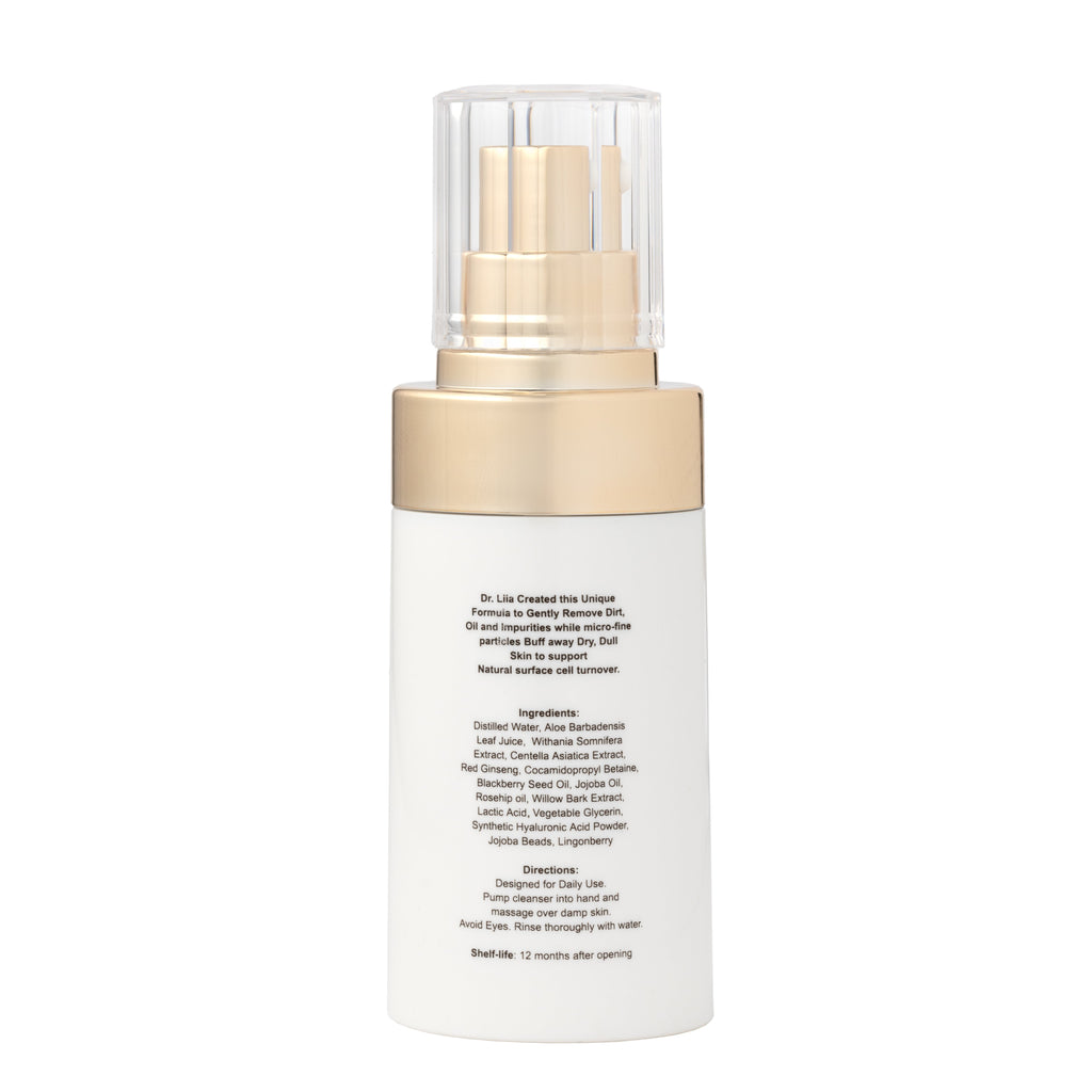 Gentle Exfoliating Face Scrub – Hyaluronic Acid, Aloe Vera & Biodegradable Jojoba Beads